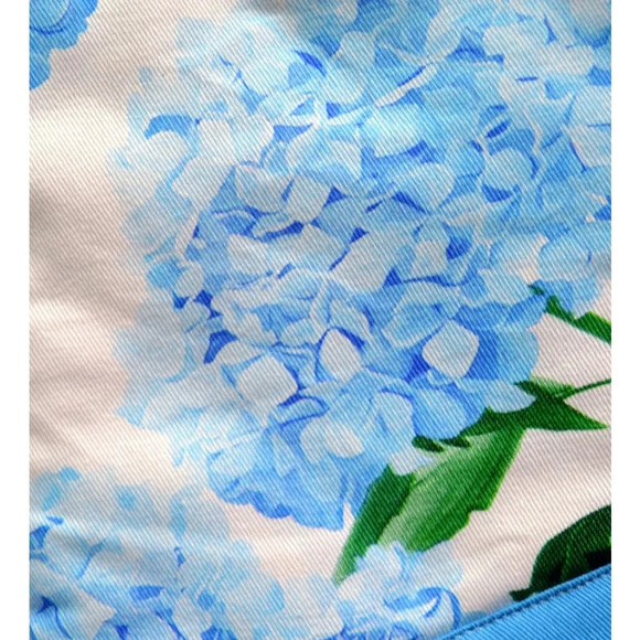 Two Hydrangea Oven Mitts 100% Cotton - Picture 2 of 4